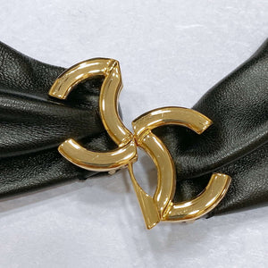 Chanel polished CC brass buckle Sheepskin elastic belt AA0936 - '--Please Select-- - View 5