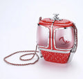Chanel Resort 2019 Ski Gondola Turquoise Runway Swarovski Minaudi¨¨re Bag AS1200 Red