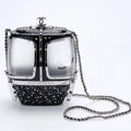 Chanel Resort 2019 Ski Gondola Turquoise Runway Swarovski Minaudi¨¨re Bag AS1200 Black
