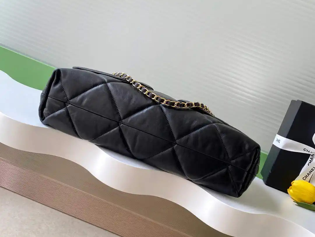 Chanel Shopping Bag 25K Lambskin AS5740 Black