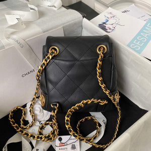 Chanel Small Backpack AS4275 Calfskin & Gold-Tone Metal Black - Default Title - View 2