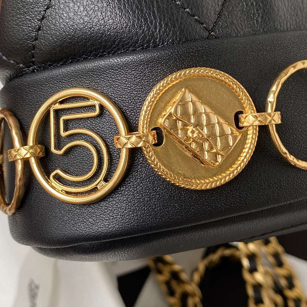 Chanel Small Backpack AS4275 Calfskin & Gold-Tone Metal Black