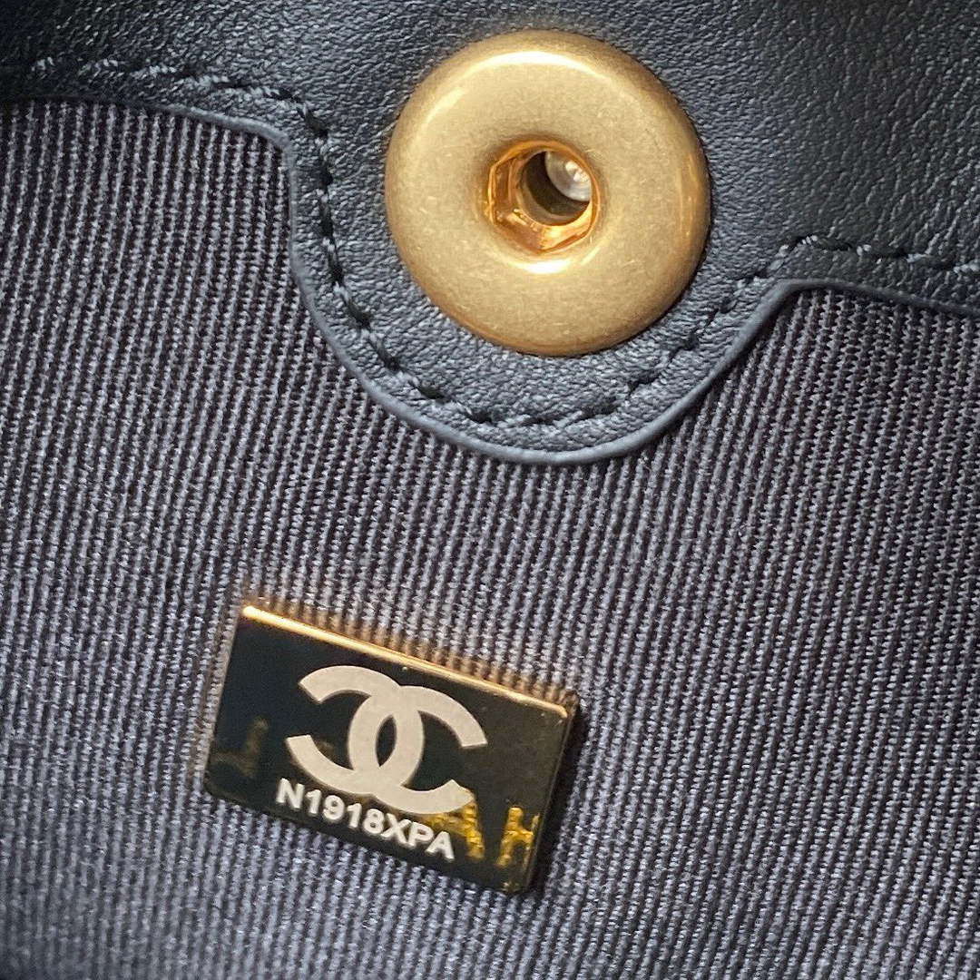 Chanel Small Backpack AS4275 Calfskin & Gold-Tone Metal Black