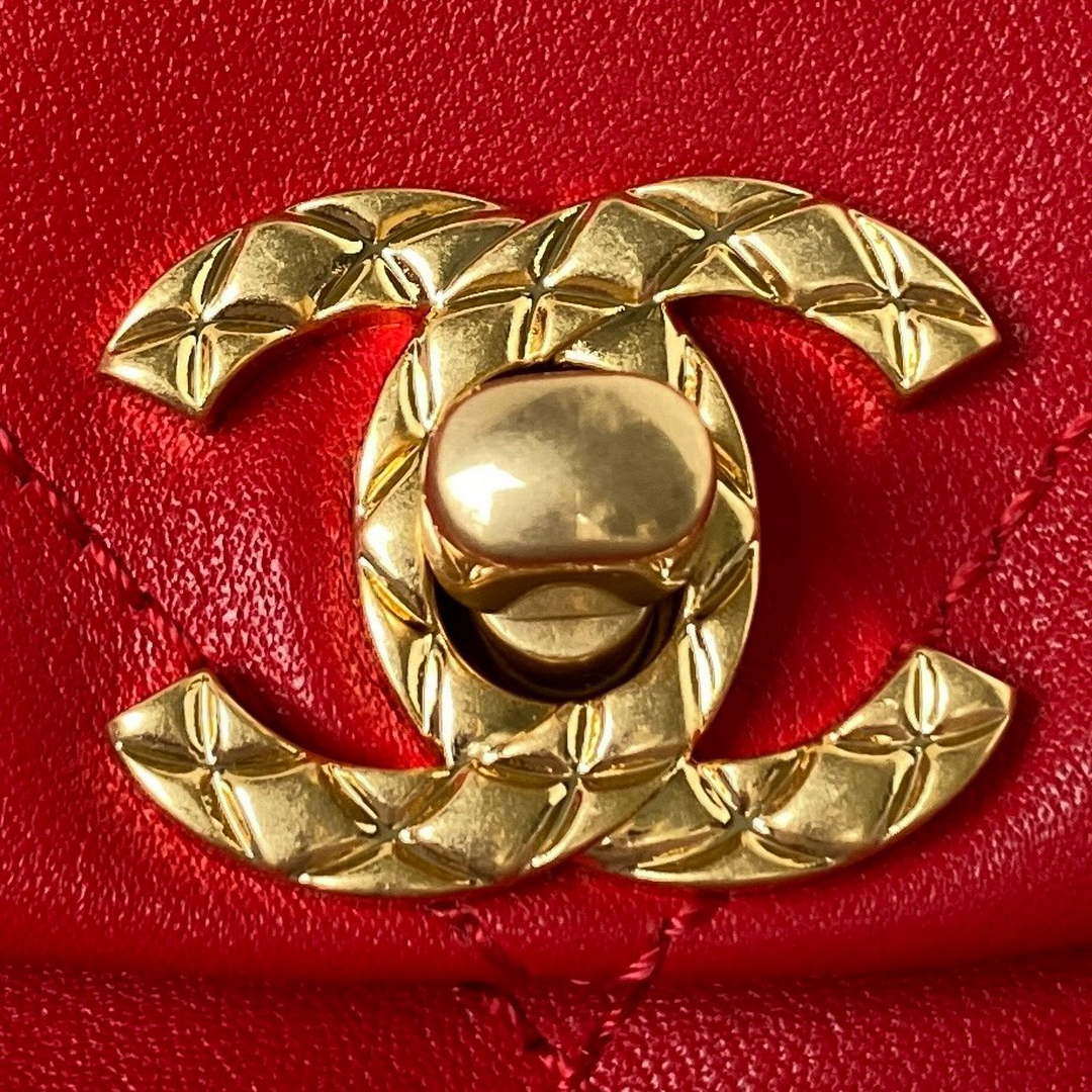 Chanel Small Backpack AS4275 Calfskin & Gold-Tone Metal Red