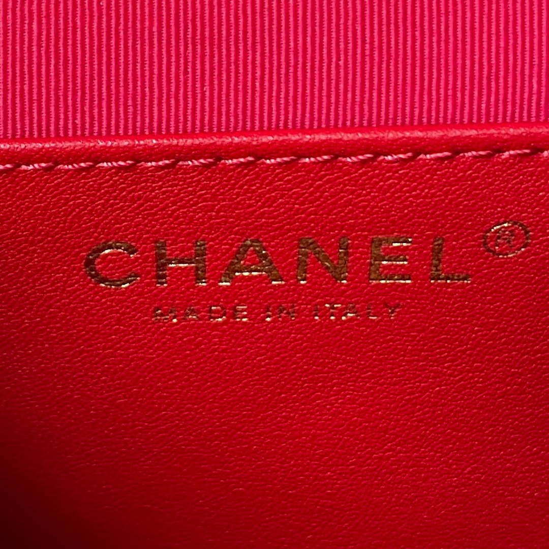 Chanel Small Backpack AS4275 Calfskin & Gold-Tone Metal Red - Default Title - View 8