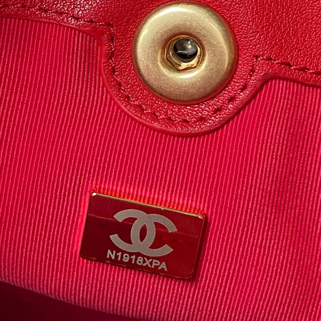 Chanel Small Backpack AS4275 Calfskin & Gold-Tone Metal Red