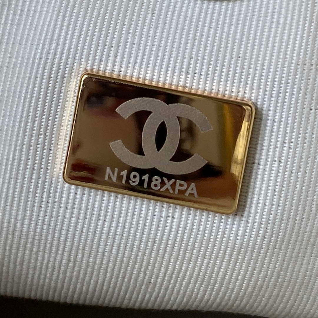 Chanel Small Backpack AS4275 Calfskin & Gold-Tone Metal White