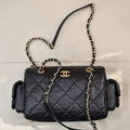 Chanel Small Bowling Bag Calfskin Leather AS5792 Black