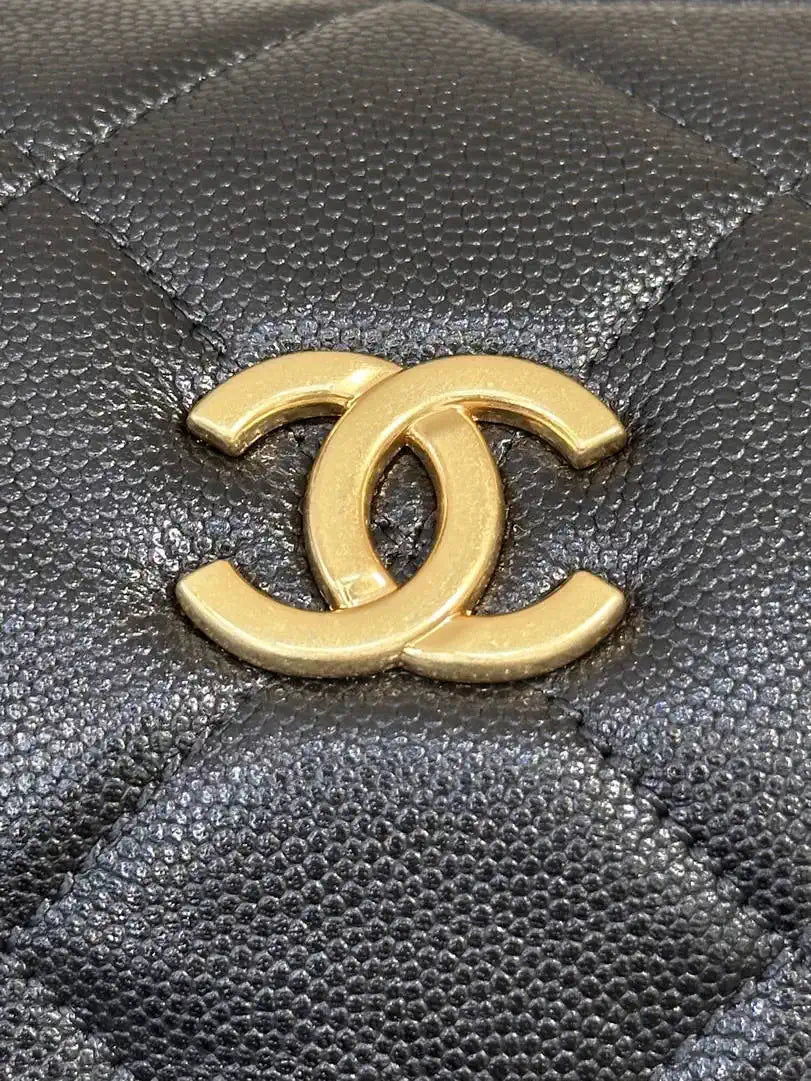 Chanel Small Bowling Bag Calfskin Leather AS5792 Black