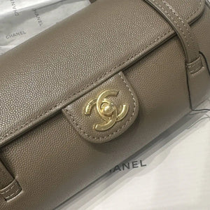 Chanel Small Bowling Bag Grained Shiny Calfskin AS6143 Gray - Default Title - View 4