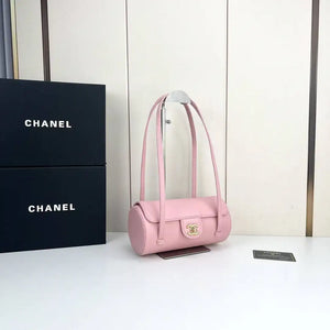 Chanel Small Bowling Bag Grained Shiny Calfskin AS6143 Pink - Default Title - View 2