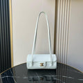 Chanel Small Bowling Bag Grained Shiny Calfskin & Gold-Tone Metal AS6143 Light Blue