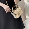 Chanel Small Clutch with Chain High-Shine Calfskin & Gold Metal  Light Gold AP4892 Gold