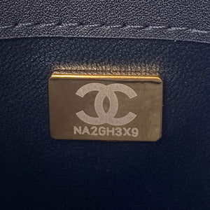 Chanel Small Flap Bag With top Handle Calfskin CC AS2680 Black - Default Title - View 8