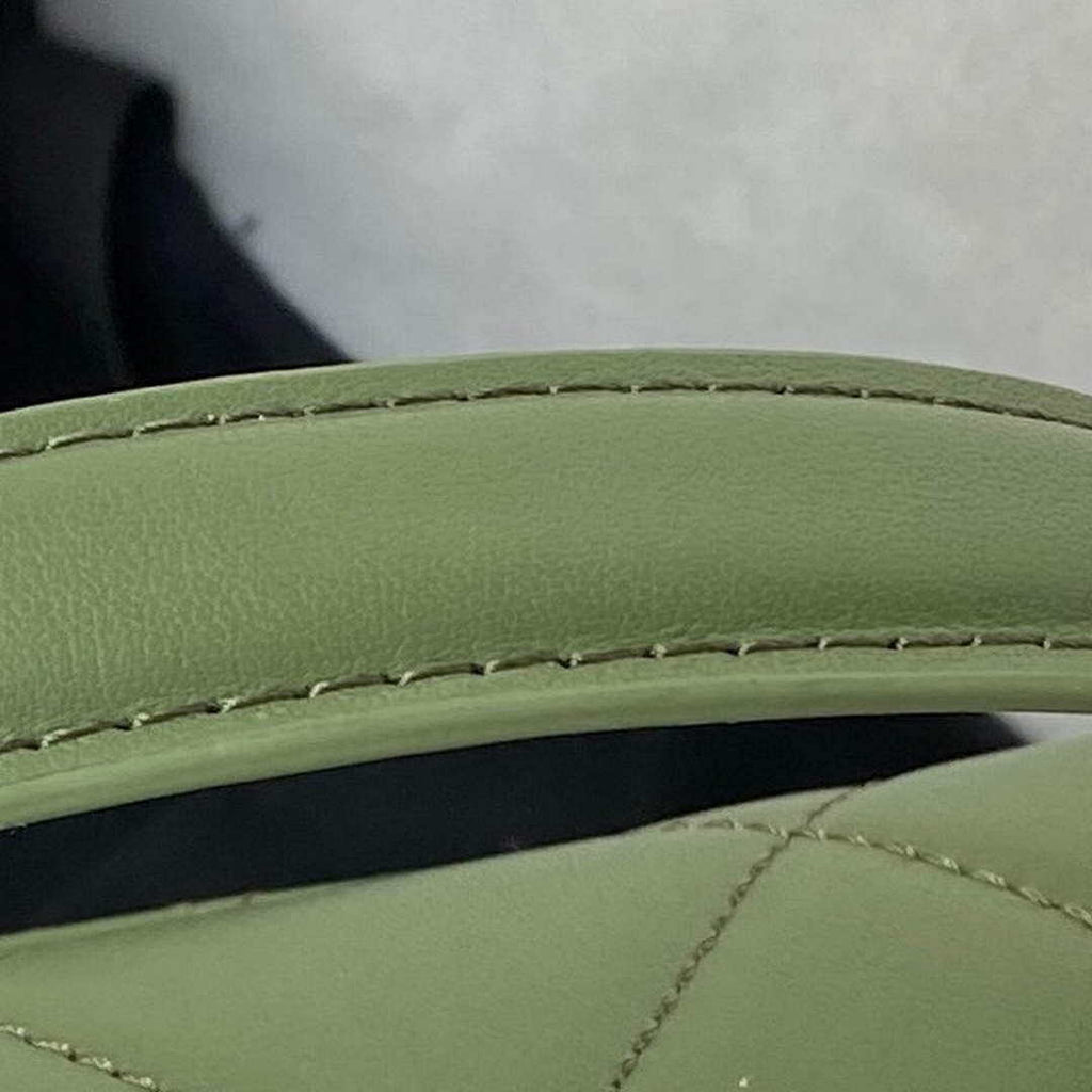 Chanel Small Flap Bag With top Handle Calfskin CC AS2680 Green