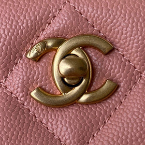 Chanel Small Hobo Bag Grained Calfskin Gold AS3223 Pink - Default Title - View 3