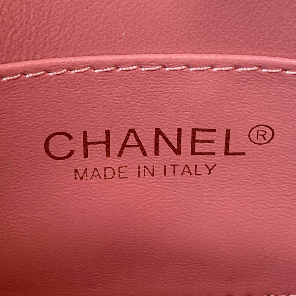 Chanel Small Hobo Bag Grained Calfskin Gold AS3223 Pink