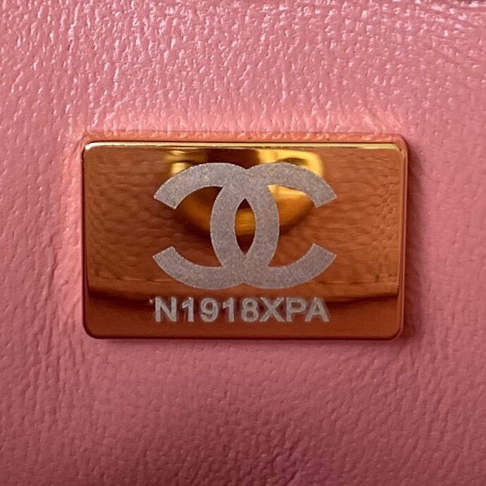 Chanel Small Hobo Bag Grained Calfskin Gold AS3223 Pink - Default Title - View 9