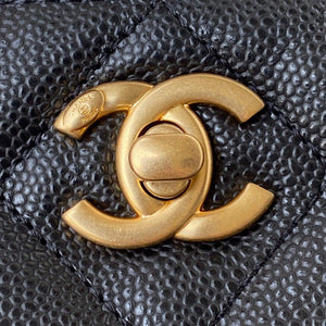 Chanel Small Hobo Bag Grained Calfskin Gold AS3223 Black - Default Title - View 3