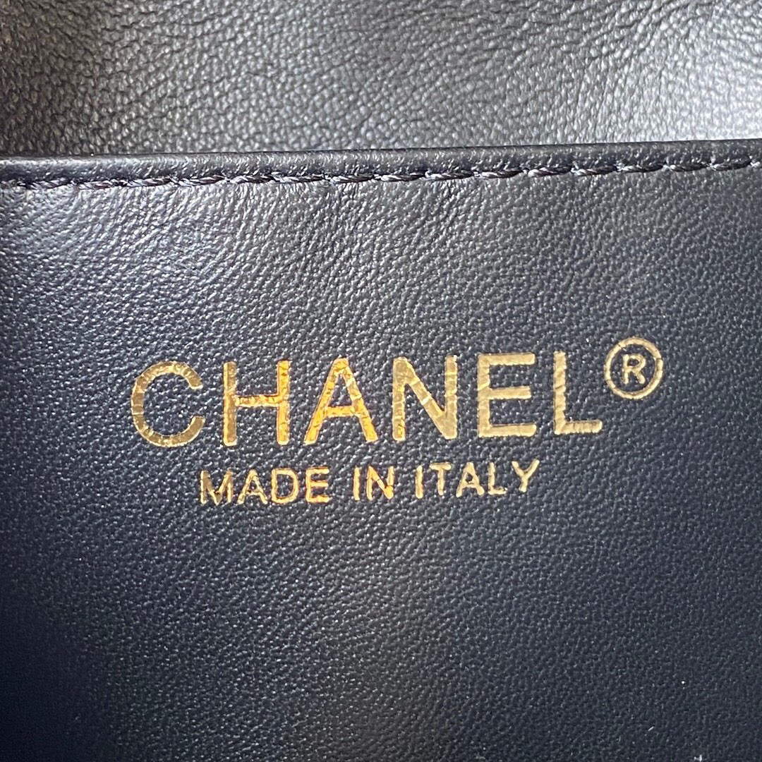 Chanel Small Hobo Bag Lambskin Gold AS3223 Black - Default Title - View 8