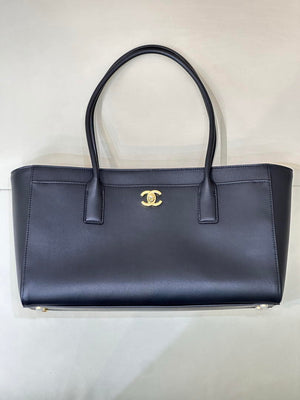 Chanel Small Shopping Bag Calfskin & Gold-Tone Metal AS6243 Black - Default Title - View 6