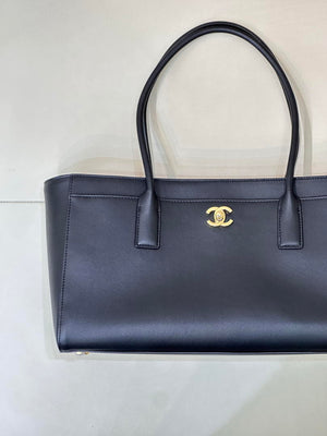 Chanel Small Shopping Bag Calfskin & Gold-Tone Metal AS6243 Black - Default Title - View 7