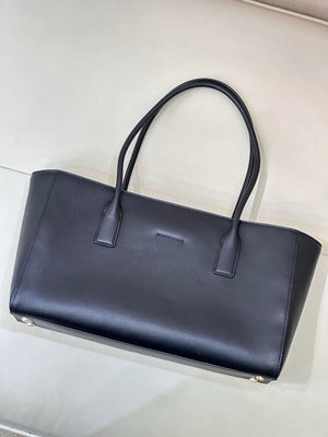 Chanel Small Shopping Bag Calfskin & Gold-Tone Metal AS6243 Black - Default Title - View 14