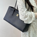 Chanel Small Shopping Bag Calfskin & Gold-Tone Metal AS6243 Black - Default Title - View 1