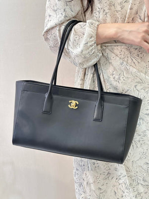 Chanel Small Shopping Bag Calfskin & Gold-Tone Metal AS6243 Black - Default Title - View 4