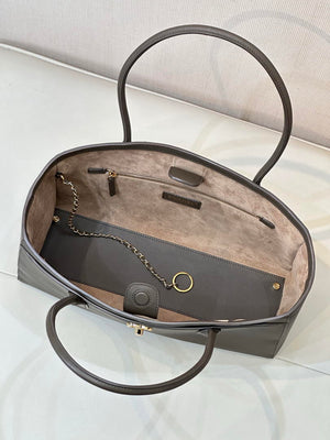 Chanel Small Shopping Bag  Calfskin & Gold-Tone Metal AS6243  Dark Green - Default Title - View 9