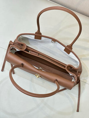 Chanel Small shopping bag Grained calfskin & gold-tone metal AS6288 Brown - Default Title - View 9