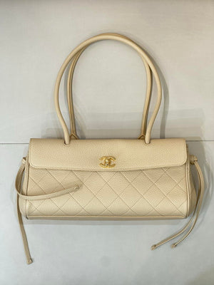 Chanel Small shopping bag Grained calfskin & gold-tone metal AS6288 Dark Beige - Default Title - View 1