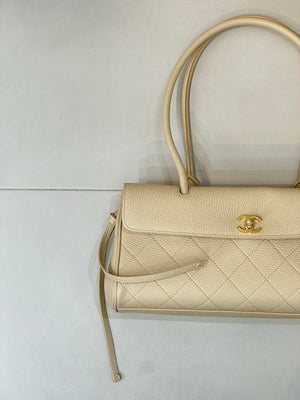 Chanel Small shopping bag Grained calfskin & gold-tone metal AS6288 Dark Beige - Default Title - View 3