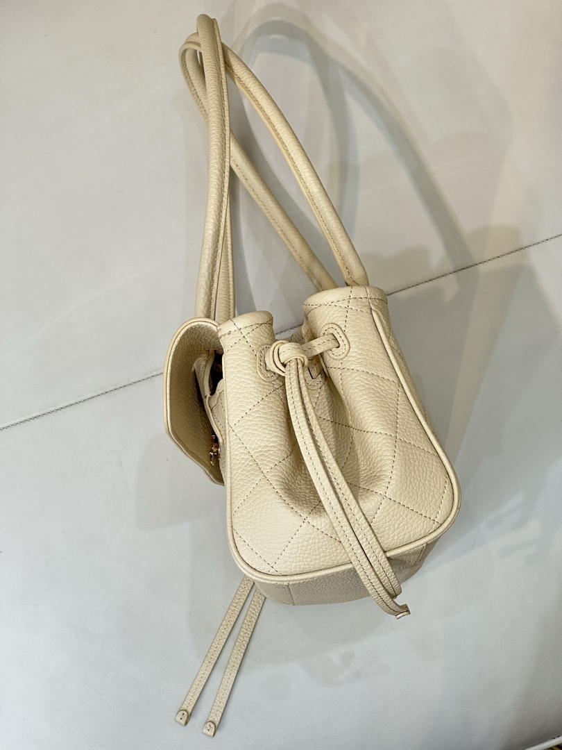 Chanel Small shopping bag Grained calfskin & gold-tone metal AS6288 Dark Beige - Default Title - View 5