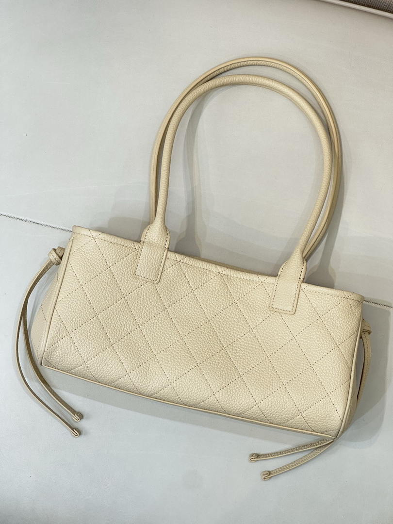Chanel Small shopping bag Grained calfskin & gold-tone metal AS6288 Dark Beige