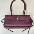 Chanel Small shopping bag Grained calfskin & gold-tone metal AS6288 Wine Red - Default Title - View 1
