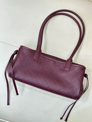 Chanel Small shopping bag Grained calfskin & gold-tone metal AS6288 Wine Red - Default Title - View 7
