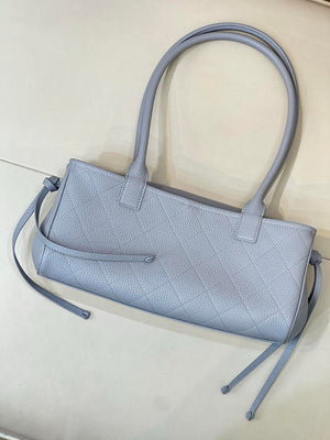 Chanel Small shopping bag Grained calfskin & gold-tone metal AS6288 Light Blue - Default Title - View 12