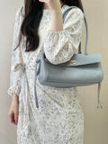 Chanel Small shopping bag Grained calfskin & gold-tone metal AS6288 Light Blue