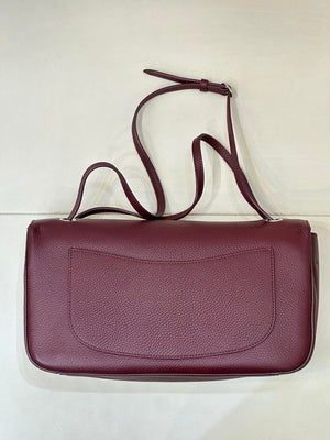 Chanel Maxi Flapbag Grained calfskin & gold-tone metal AS6231 Wine Red - Gold - View 7