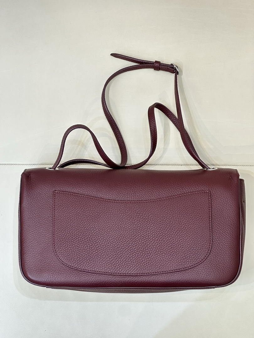 Chanel Maxi Flapbag Grained calfskin & gold-tone metal AS6231 Wine Red - Gold - View 7