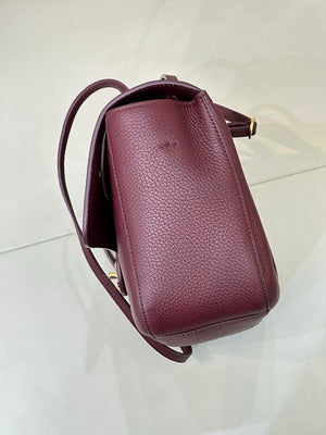 Chanel Maxi Flapbag Grained calfskin & gold-tone metal AS6231 Wine Red - Gold - View 16