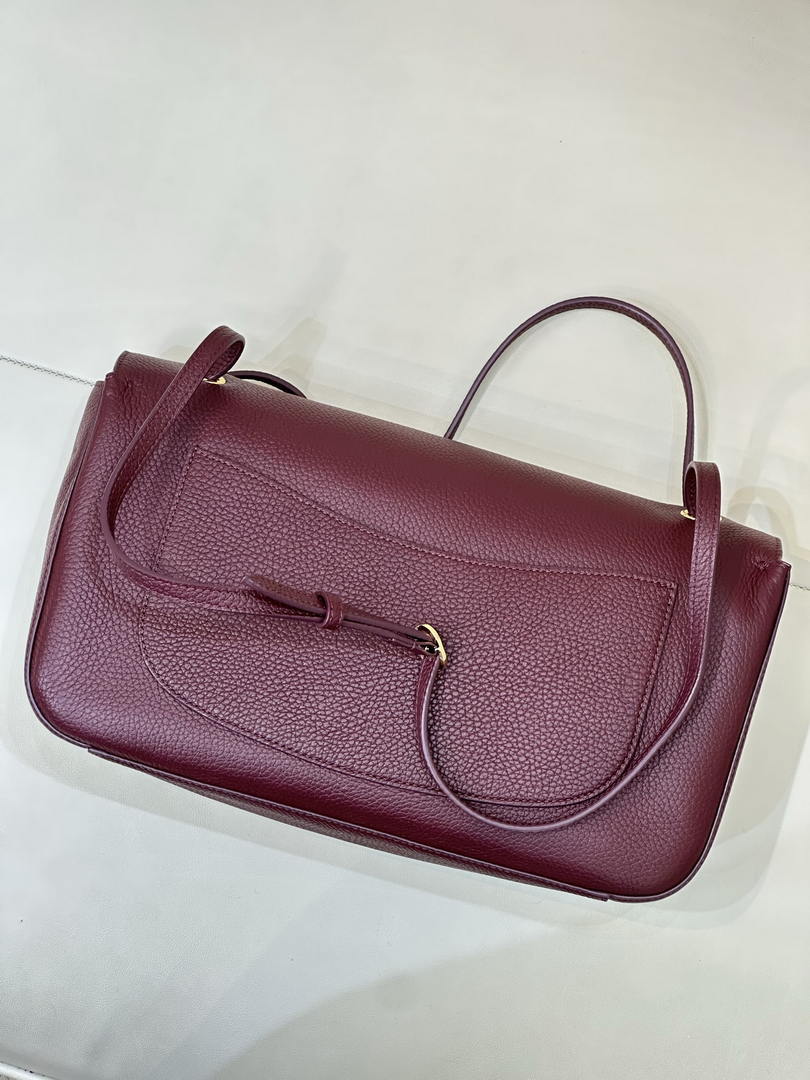 Chanel Maxi Flapbag Grained calfskin & gold-tone metal AS6231 Wine Red - Gold - View 18