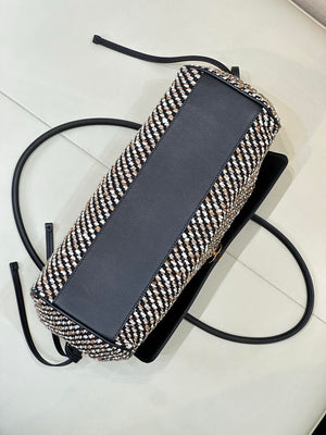 Chanel Small shopping bag Grained calfskin & gold-tone metal AS6288 Black &Tweed - Default Title - View 15