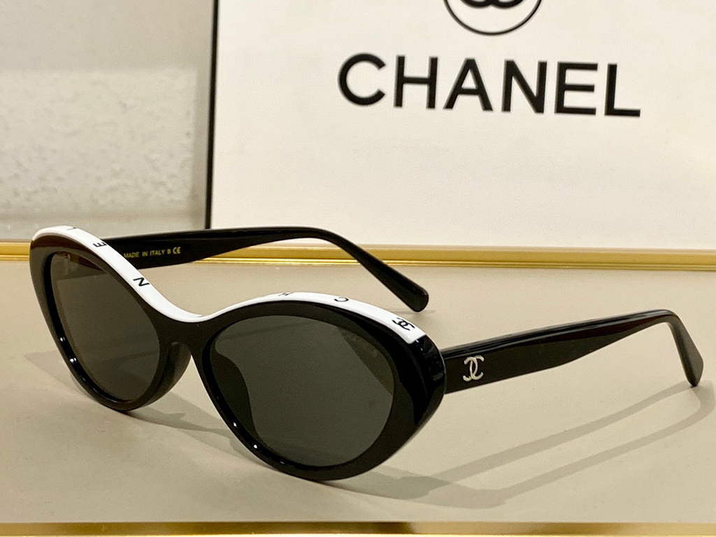 Chanel Cat Eye Sunglasses Luxury Chanel Shield Sport Fashion Show 993007