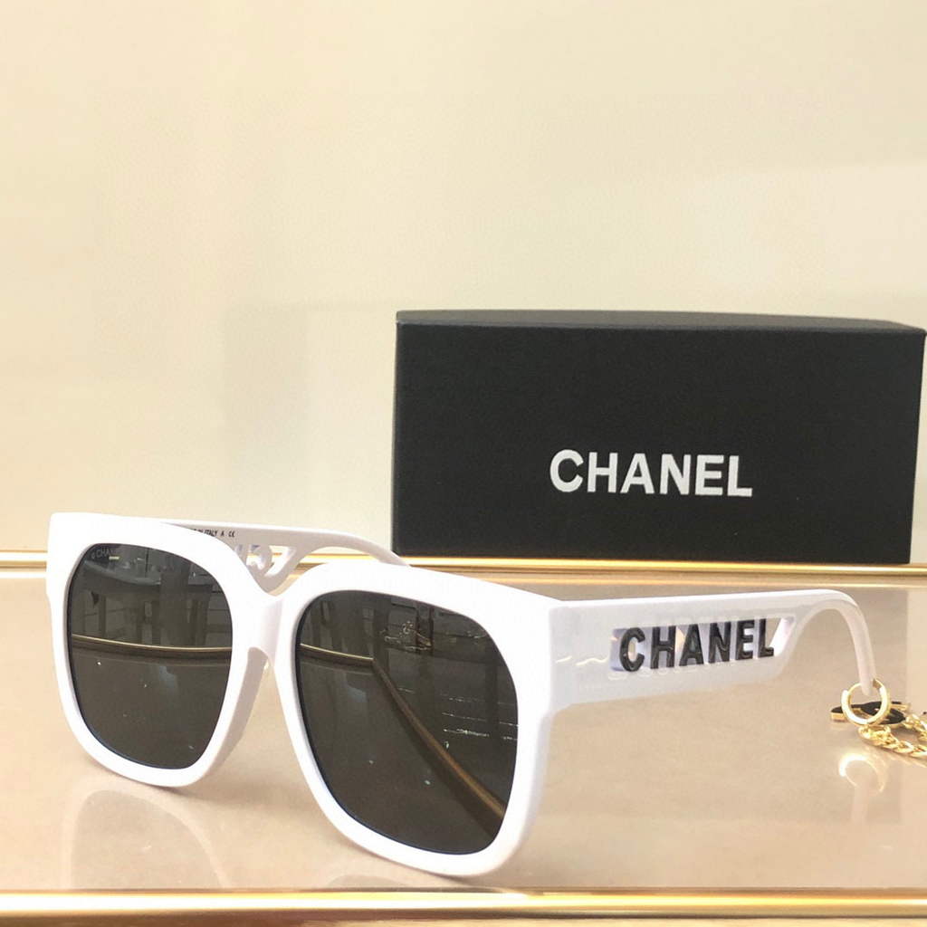 Chanel Cat Eye Sunglasses Luxury Chanel Shield Sport Fashion Show 993080