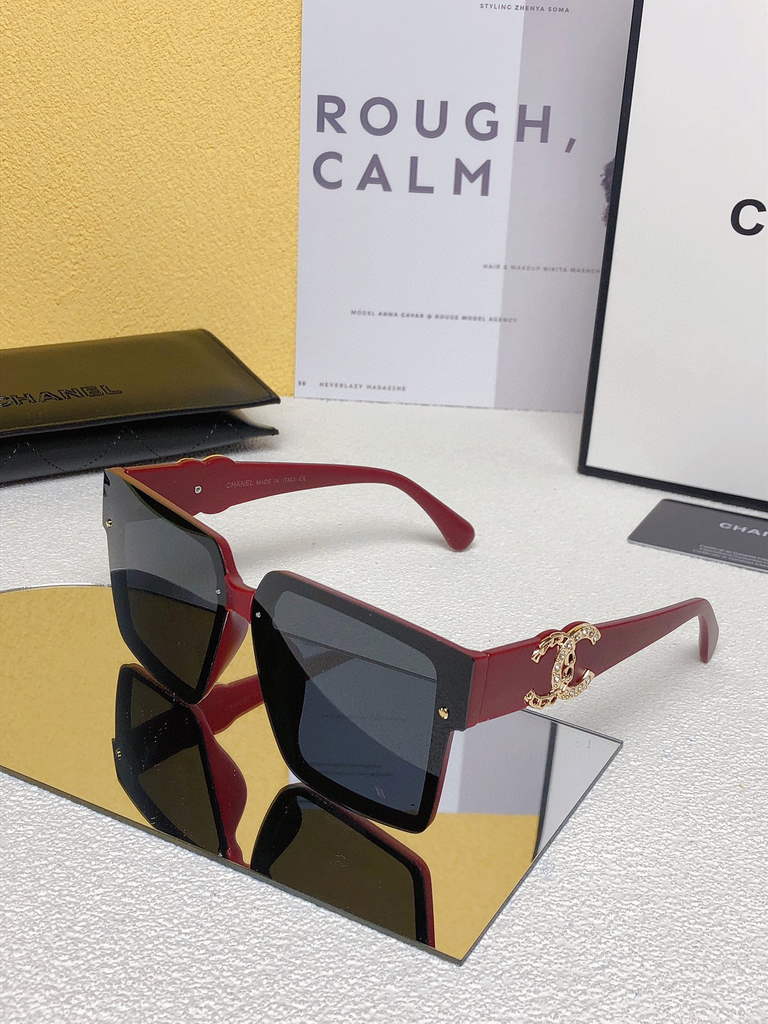 Chanel Cat Eye Sunglasses Luxury Chanel Shield Sport Fashion Show 993096