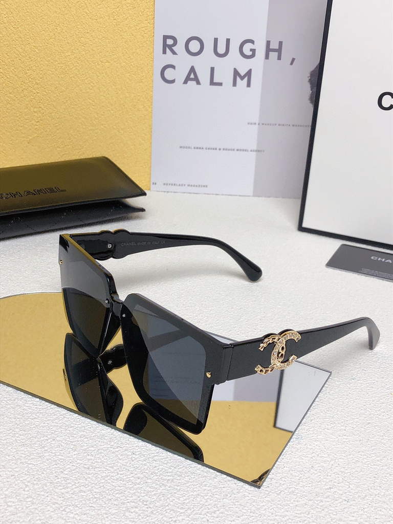 Chanel Cat Eye Sunglasses Luxury Chanel Shield Sport Fashion Show 993097