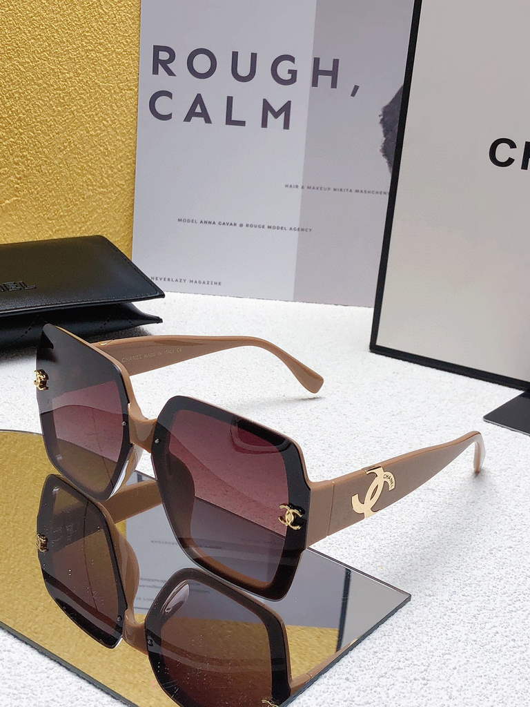 Chanel Cat Eye Sunglasses Luxury Chanel Shield Sport Fashion Show 993103