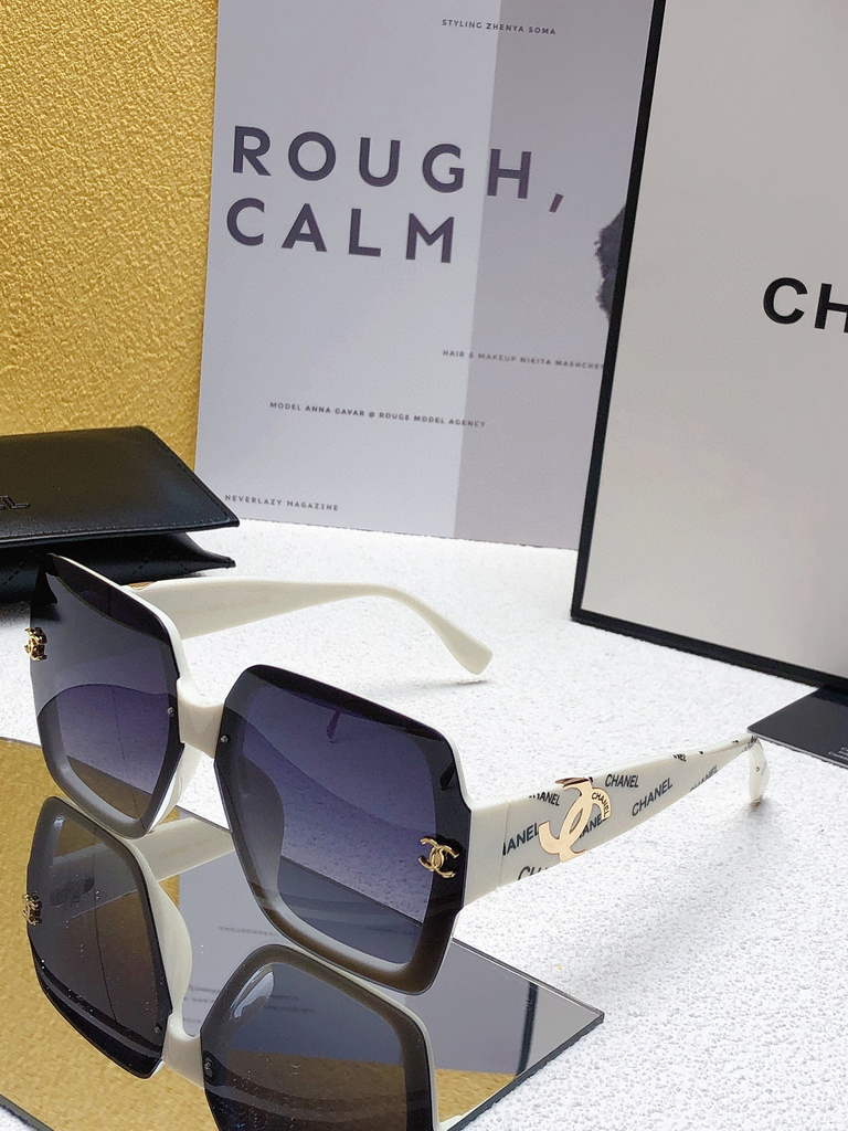 Chanel Cat Eye Sunglasses Luxury Chanel Shield Sport Fashion Show 993104